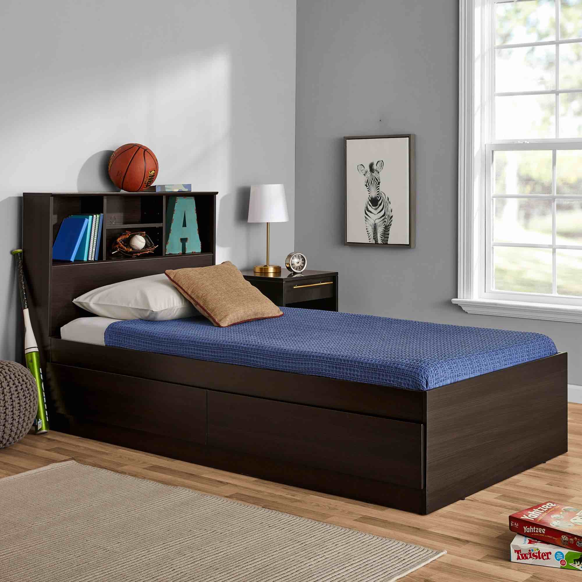 Walmart Your Zone Storage Bed HeadBoard