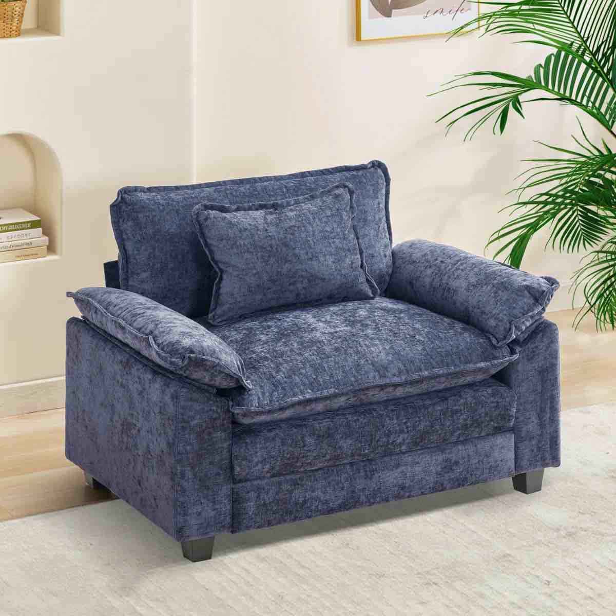 Comfy Cloud Couch Deep Seat Sofa Chair For Living Room Bedroom