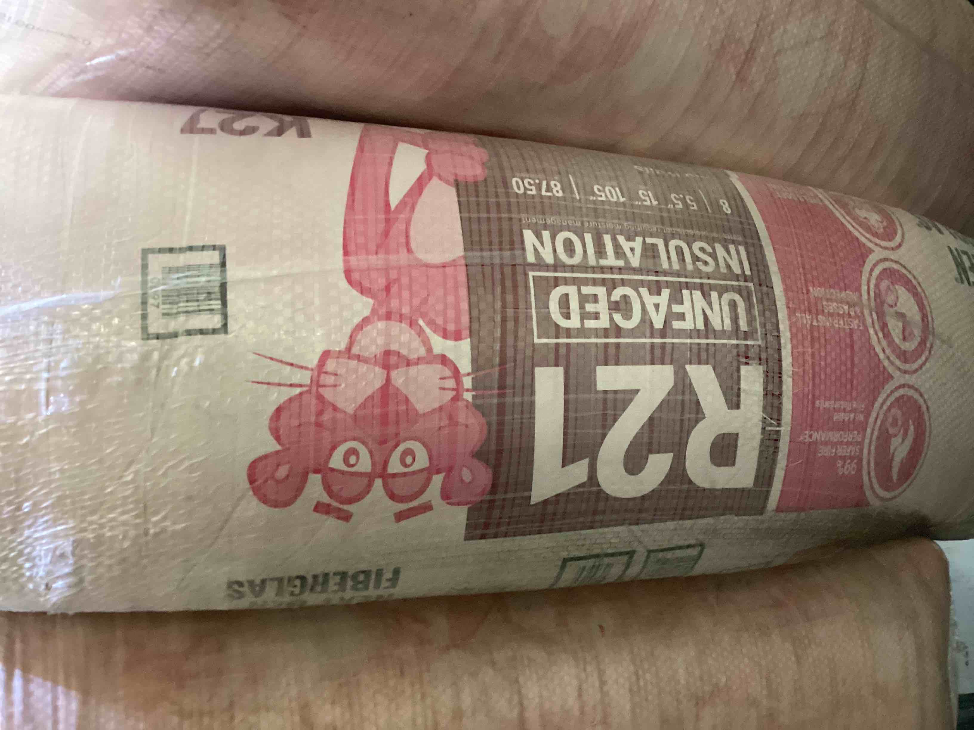 5 batts r21 15” unfaced insulation your bid per batt 