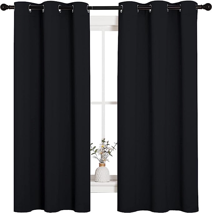 Waysle Black Curtain Panel