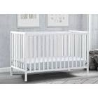 Delta Children Heartland 4-in-1 Convertible Crib - Greenguard Gold Certified, Bianca White