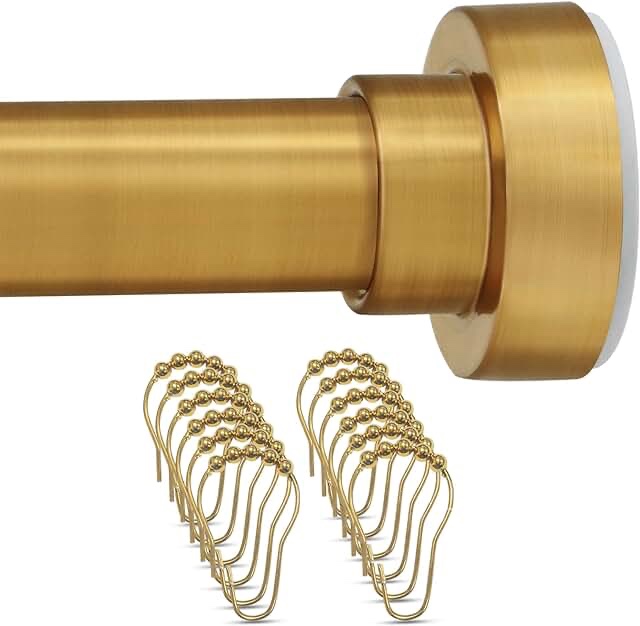120”-150” Tension Rod, Gold