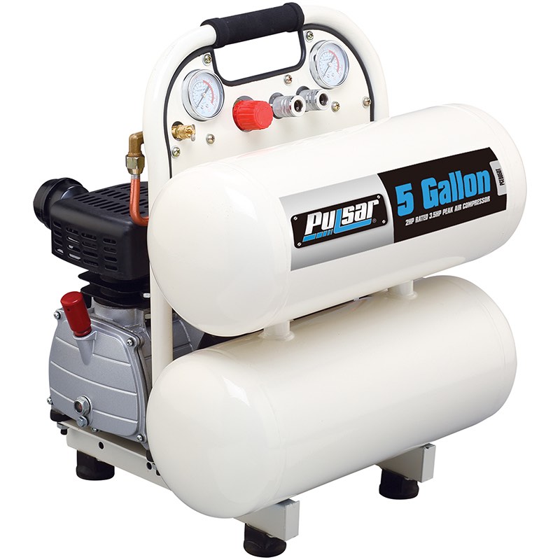 Pulsar 5 Gallon Twin-Tank Air Compressor  Model: PCE6050T