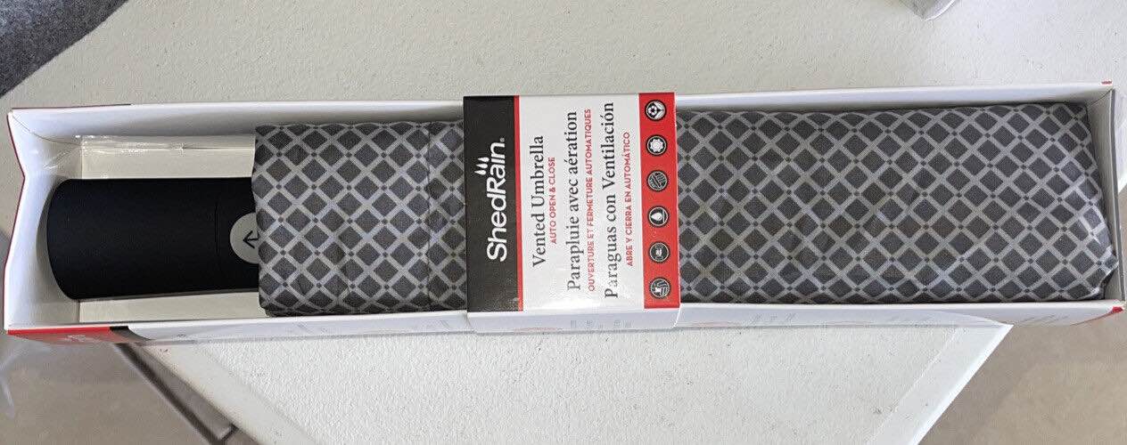 ShedRain Vented Umbrella Auto Open & Close Nanoskin Water Repellency Heavy Duty