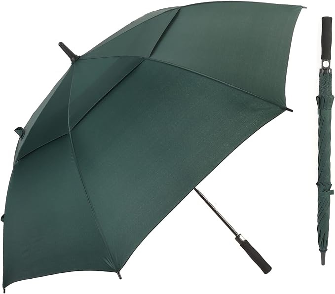Gonex 54/62/68 Inch Extra Large Golf Umbrella, Automatic Open Travel Rain Umbrella with Windproof Water Resistant Double Canopy, Oversize Vented Umbrellas for 2-3 Men and UV Protection, Multiple Colors