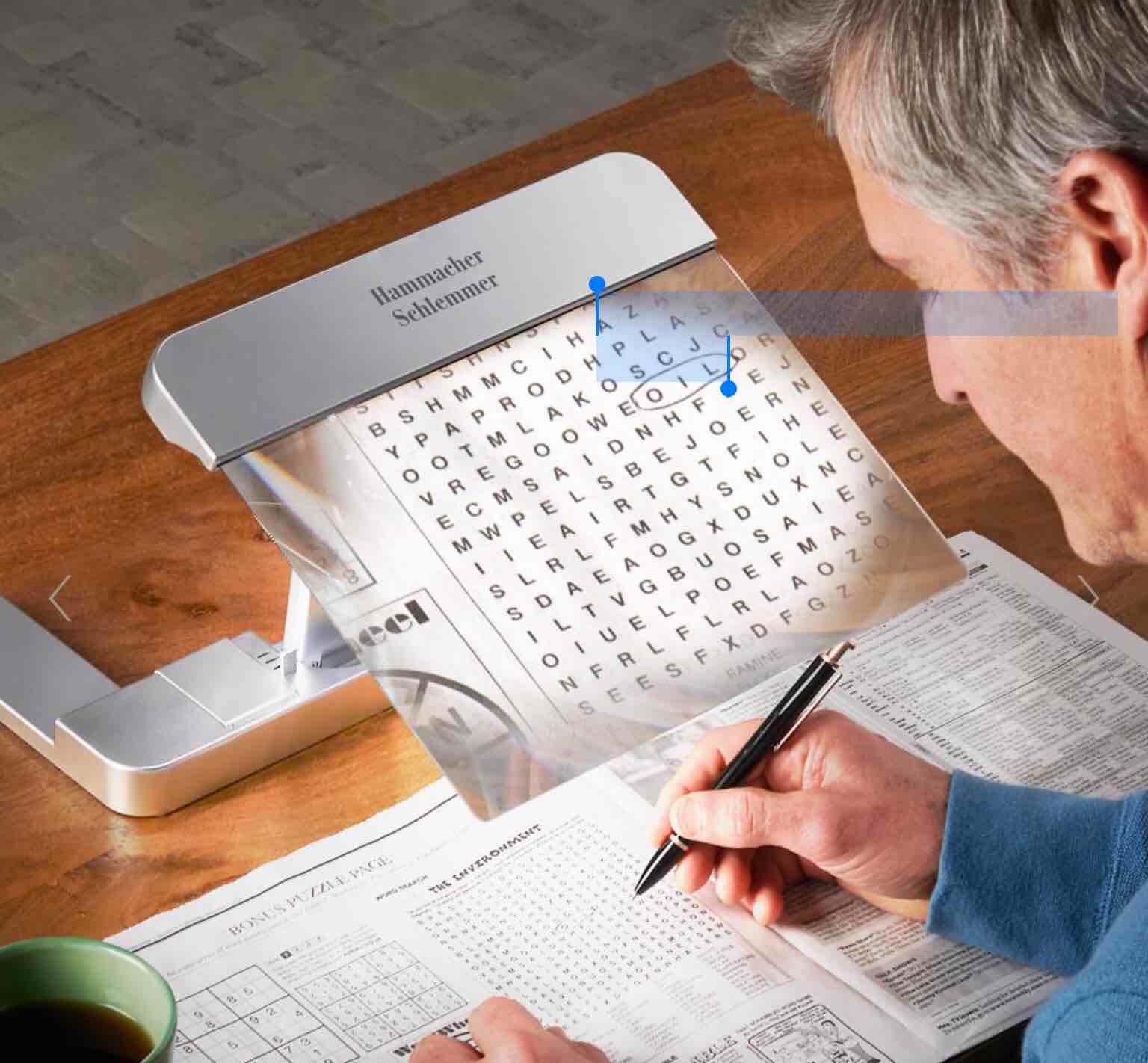 The Full Page Illuminated Desktop Magnifier