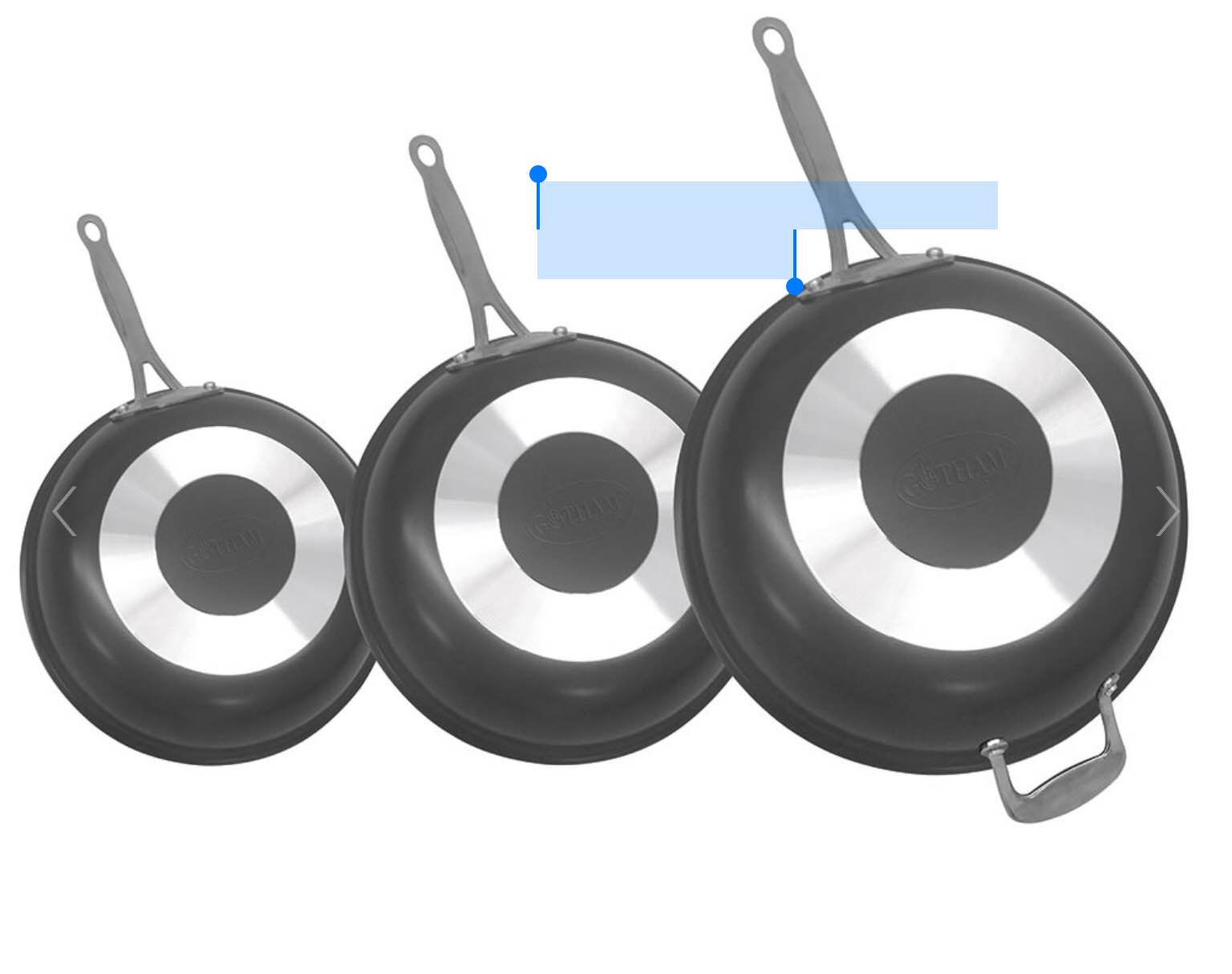 The Titanium Ceramic Nonstick Pan Set