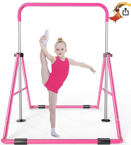 Safly Fun Gymnastics Bars Expandable Children's Training Monkey Folding Bars Climbing Tower Child Play Training Gym