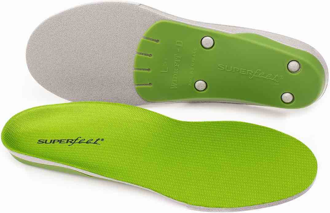 Superfeet All-Purpose Wide-Fit Support Insoles (WideGreen) - Trim-to-Fit Orthotic Arch Support Shoe Inserts - Professional Grade