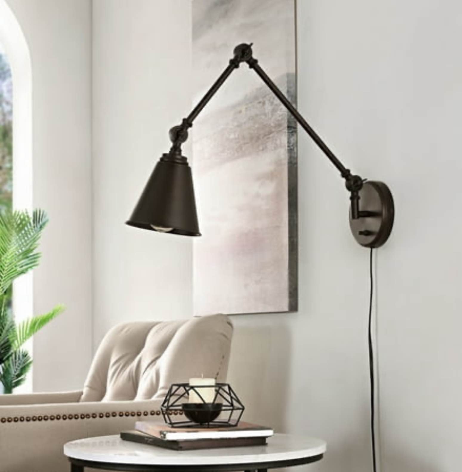 SAFAVIEH Kensley Mid Century Adjustable Wall Sconce Orb