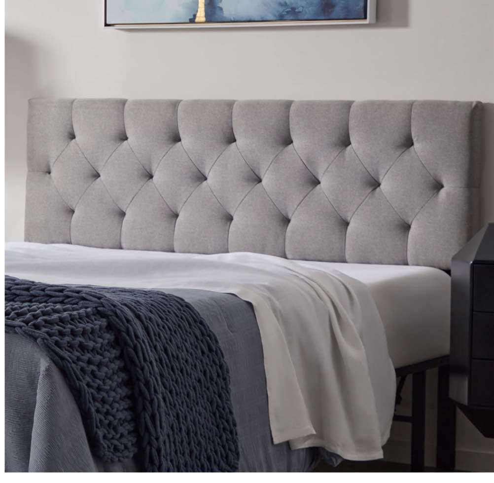 tufted headboard and bed frame 