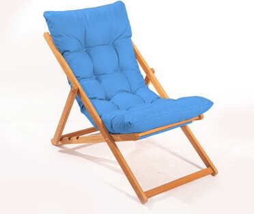 hooky design Ashely folding beech patio dining armchair with cushion