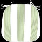 sunrise lime green white seat cushions