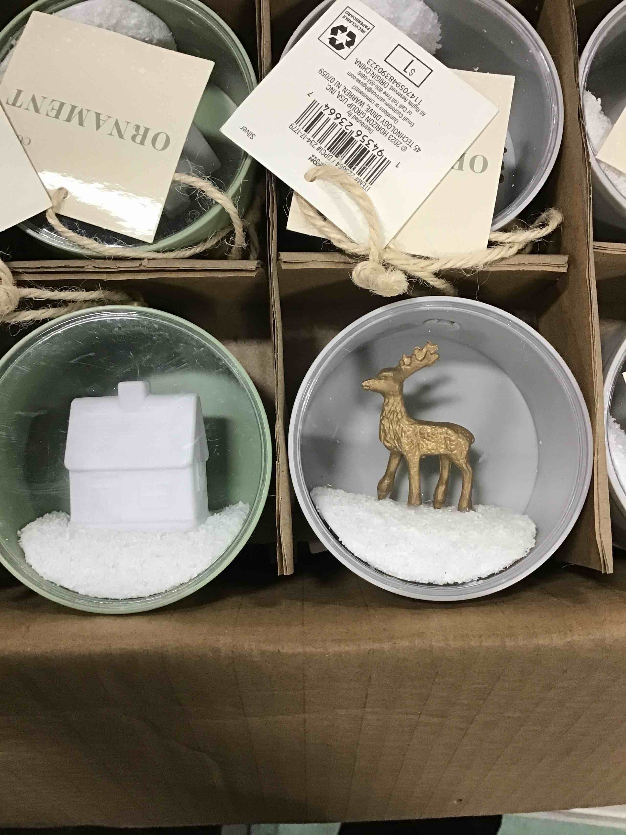 assorted box of Christmas ornament for trees 