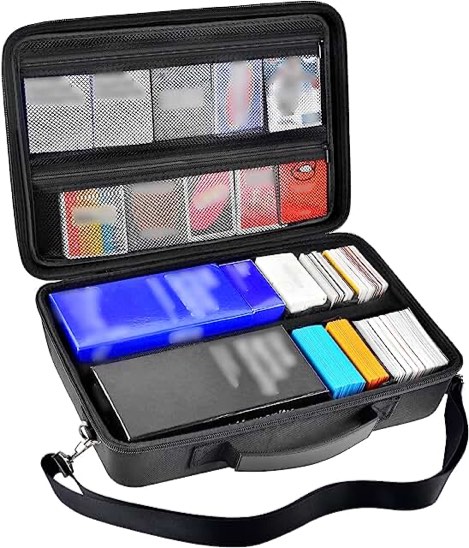 CLOVERCAT Multiple Card Deck Big Box Storage for Magic/Yugioh/TCG with Carrying Bag- Fits All Standard and Smaller Size Play Card The Big Case
