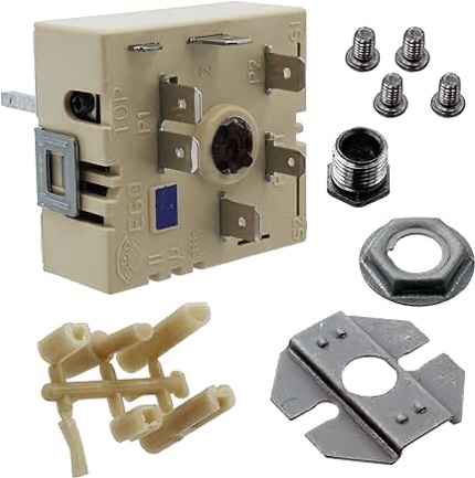 Robertshaw 5500-200 Uni-Kit Universal Electric Range Infinite Switch, Push To Turn,Black