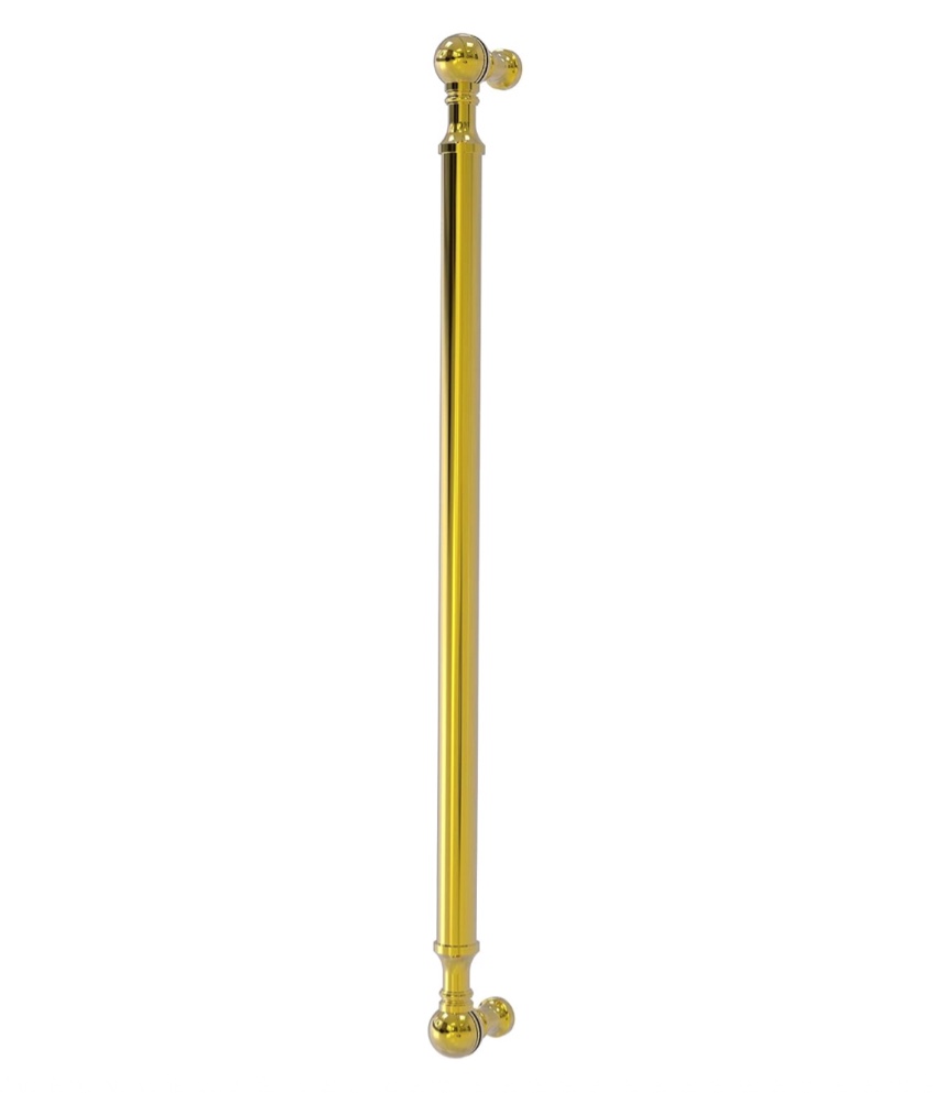 Allied Brass P-3/18 18 Inch Beaded Refrigerator Appliance Pull, 18" x 3/4", Polished Brass