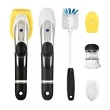OXO 6 pc soap dispensing brush set