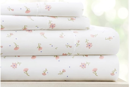 Linen Market 3 Piece Twin Bedding Sheet Set (Pink Floral) - Sleep Better Than Ever with These Ultra-Soft & Cooling Bed Sheets for Your Twin Size Bed - Deep Pocket Fits 16" Mattress Queen