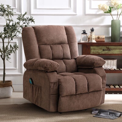 overstuffed power lift chair with heat and vibrating massage, (CD0213CF21D-D099M-3)