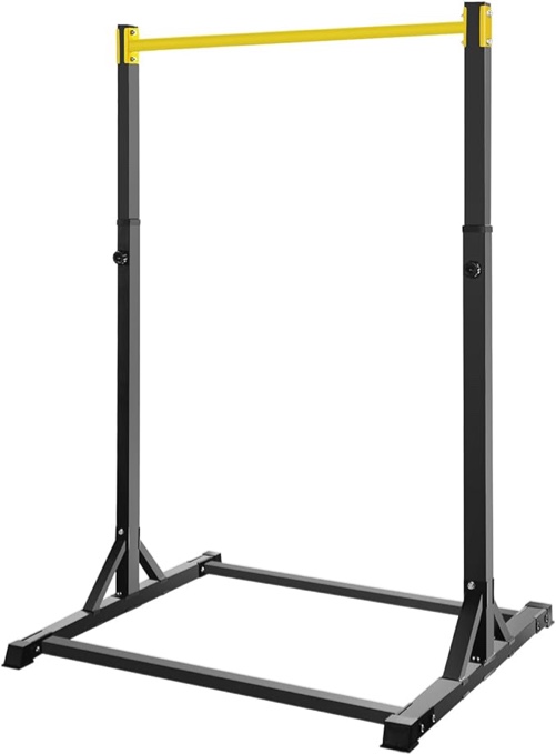 Bongkim Power Tower Portable Pullup Bar Station, Pull Up Bar for Home Gym, Pull Up Tower Station 330LBS, Orange