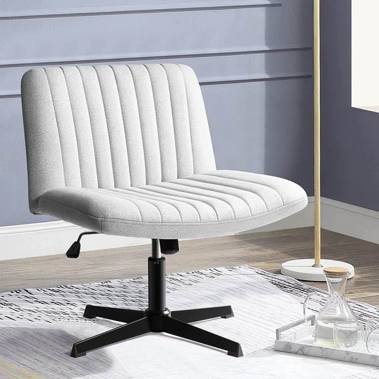 Beaussicot Polyester Task Chair, Light Gray