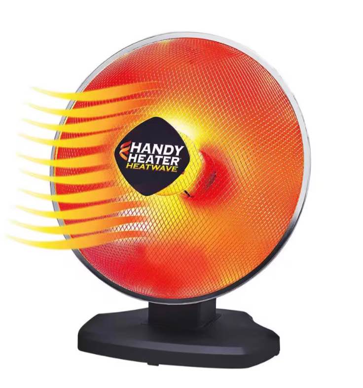 HANDY HEATER 1200-Watt Electric Ceramic Parabolic Space Heater