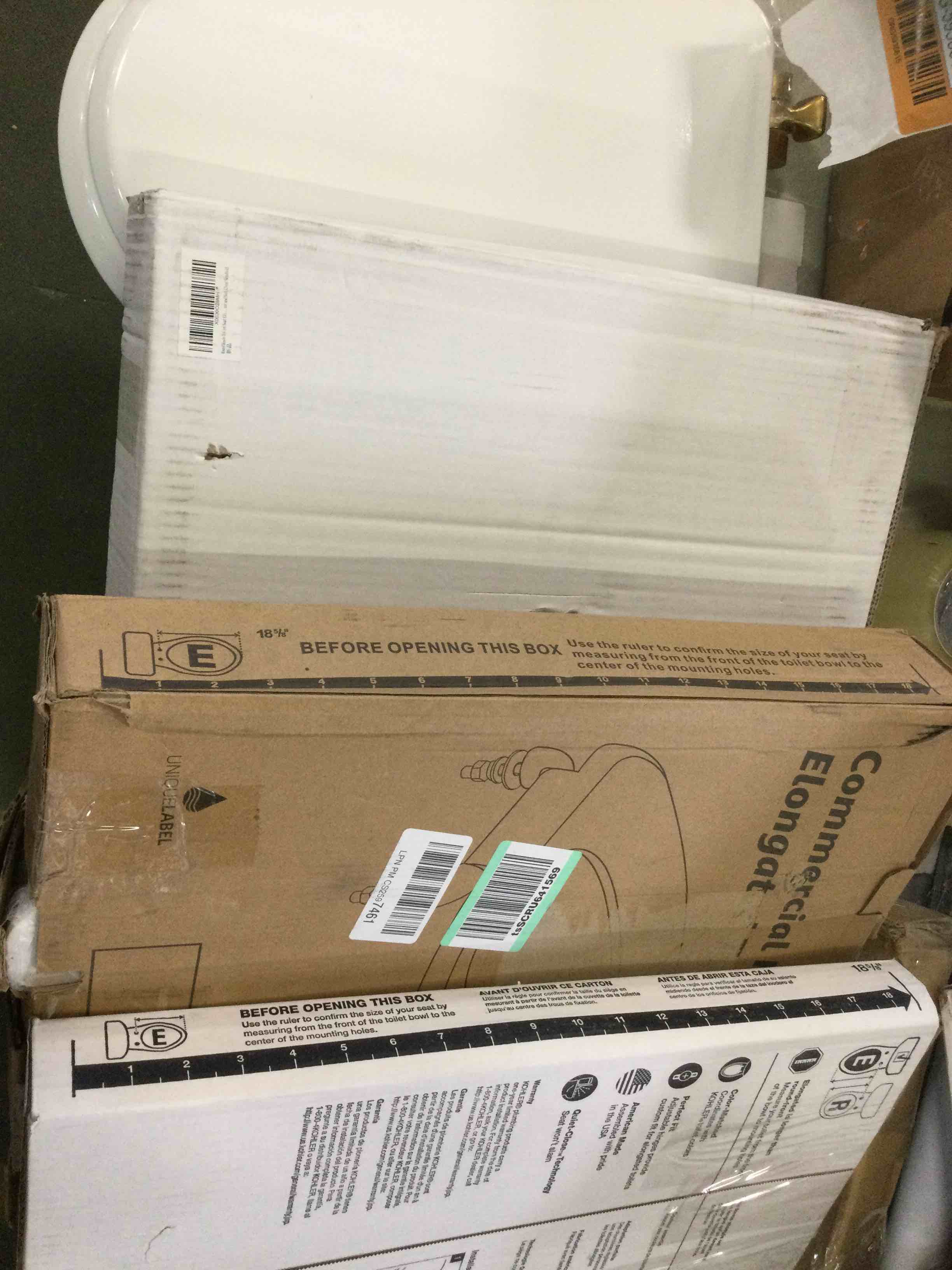 assorted toilet seats 