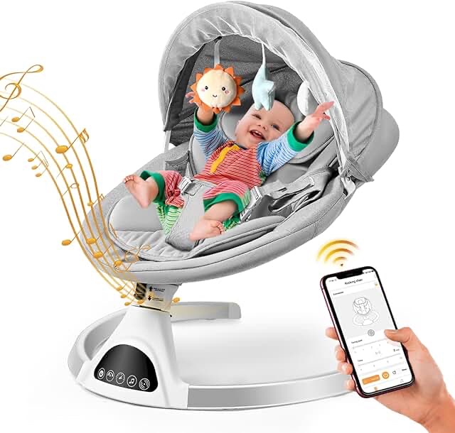 Electric Portable Baby Swing similar to stock photo 