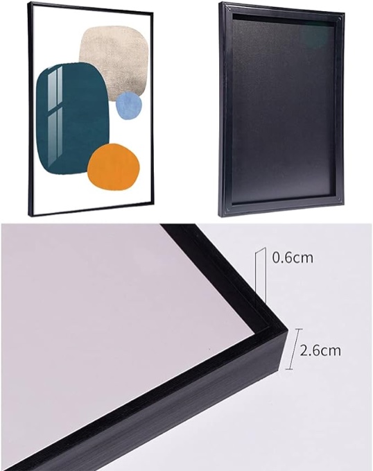 MPLONG Wall Art 3 Pieces Of Framed Decorative Paintings Abstract Simple ...