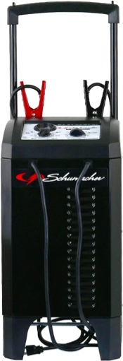 Schumacher SC1633 200 Cranking Amp 12V/24V Wheeled Battery Charger and Jump Starter – for Car, SUV, Truck, and Boat – 135-Minute Manual Timer Controlled