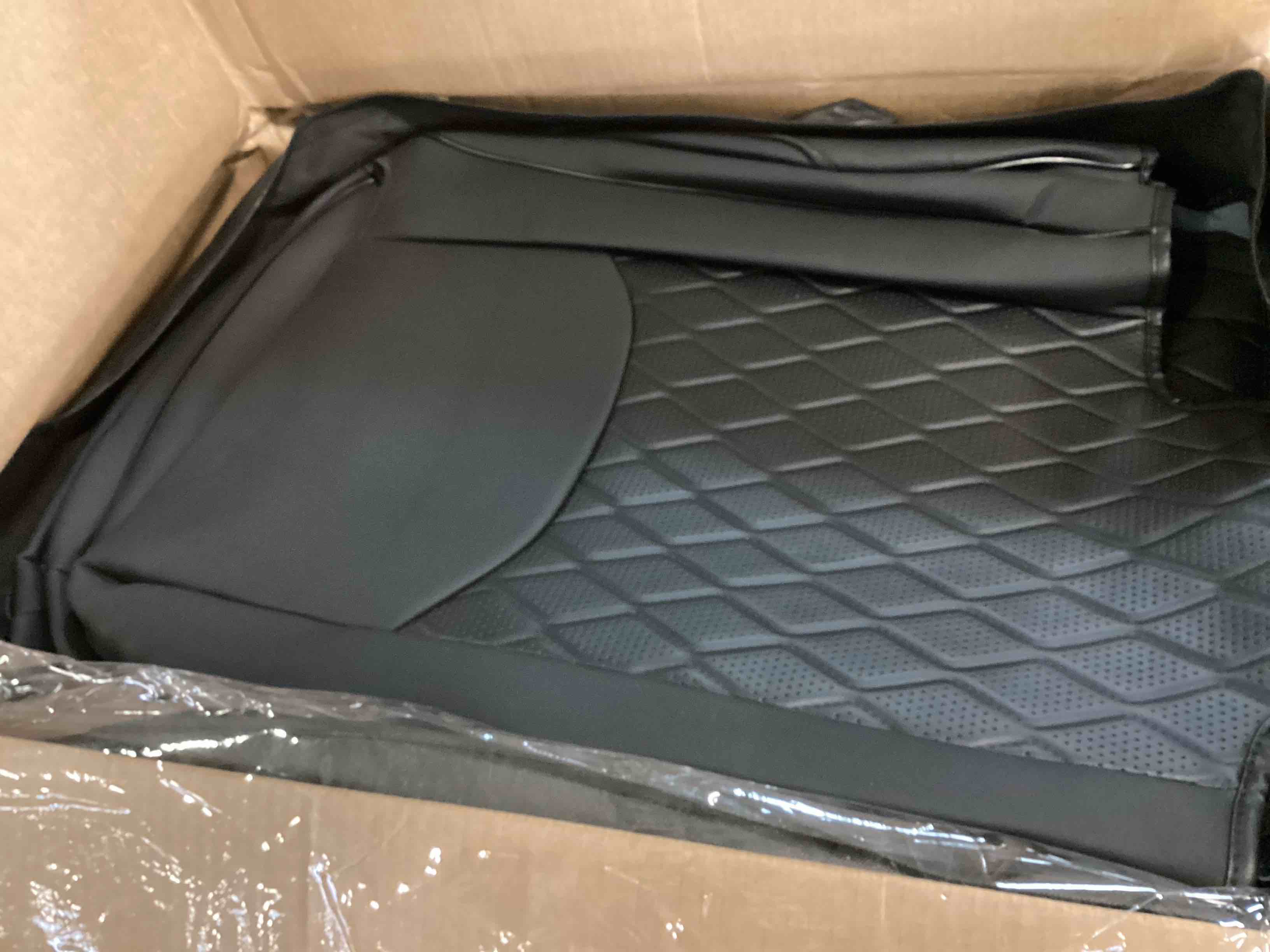 Coverado Wrangler Seat Covers Full Set, Waterproof Leather Seat Cushions Customized for Front and Rear, Compatible with 2007-2017 Jeep Wrangler JK Unlimited 4-Door, Fit Sahara Sport X Rubicon, Black