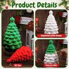Syhood 6 Pcs Christmas Ceramics Tree Figurine Ready to Paint Ceramic Tree Paint Craft for Kids Adult 3 Size Paint Your Own Figurine Unpainted Ceramics Keepsake for Xmas Holiday Party Favors Decoration