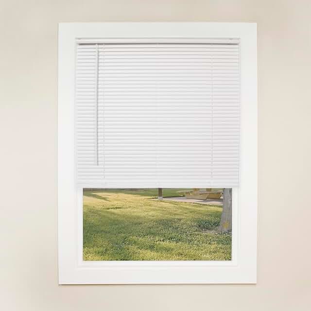 1”CORDLESS VINYL MINI BLINDS ( 70 1/2 W x 73” H)