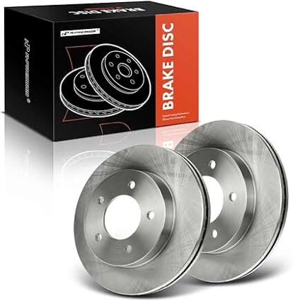 A-Premium 12.13 inch (308mm) Front Vented Disc Brake Rotors Compatible with Select Ford Models - F-150 1997 1998 1999 2001 2002 2003 2004, 4WD, 5 Lug Models Only, 2-PC Set