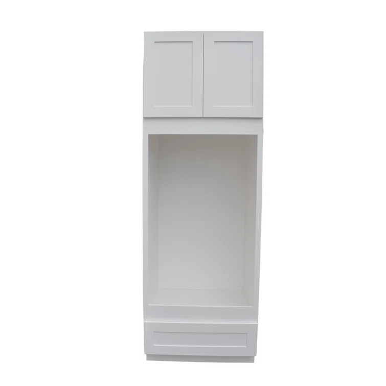 Recessed Panel 33'' W Painted Plywood Oven Cabinet Ready-to-Assemble