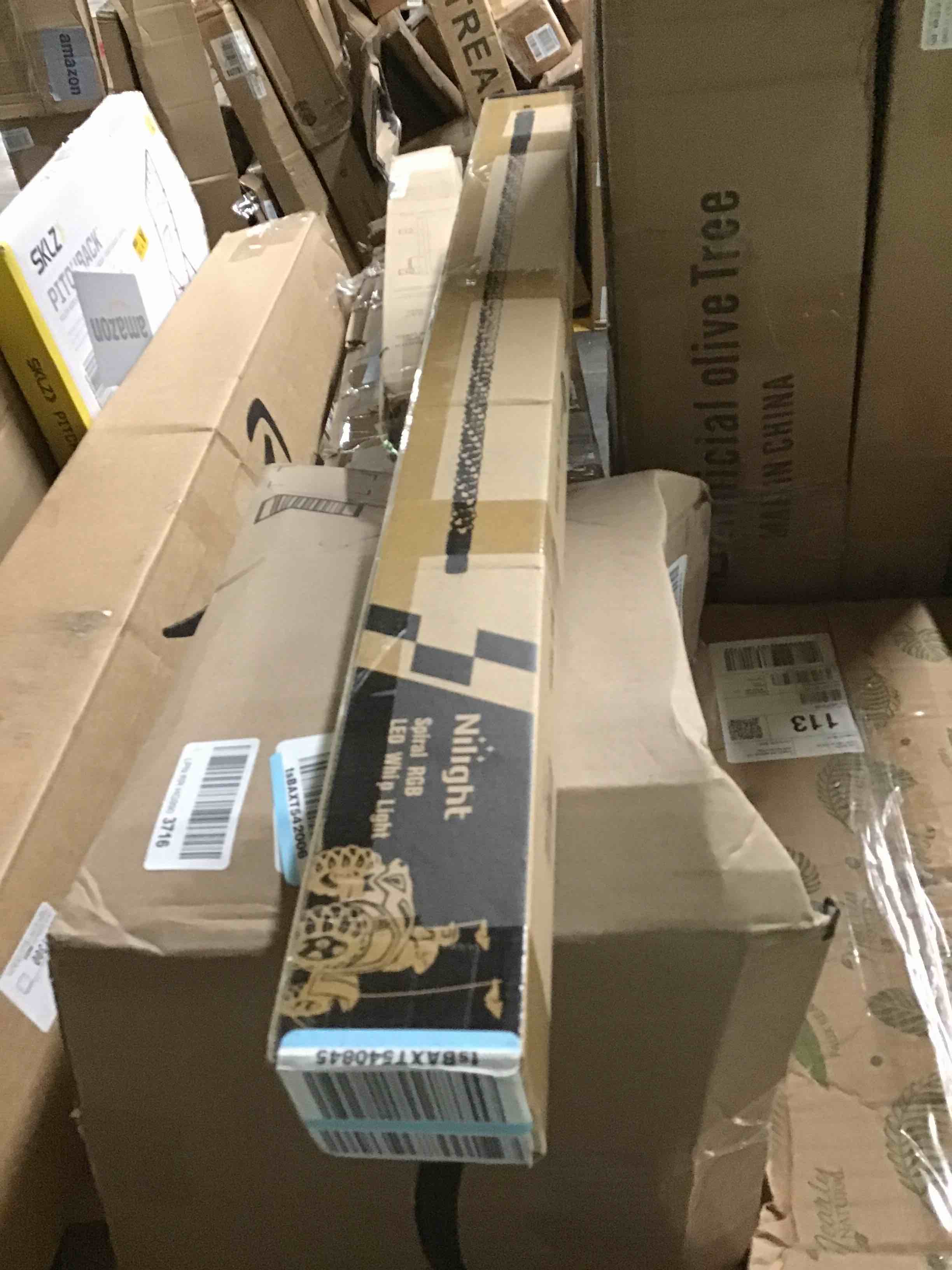 Nilight 2PCS 3FT RGB LED Whip Light, Remote & App Control w/ DIY Chasing Patterns Stop Turn Reverse Light Safety Antenna Lighted Whips for ATV UTV Polaris RZR Can-am Dune Buggy Jeep, 2 Year Warranty