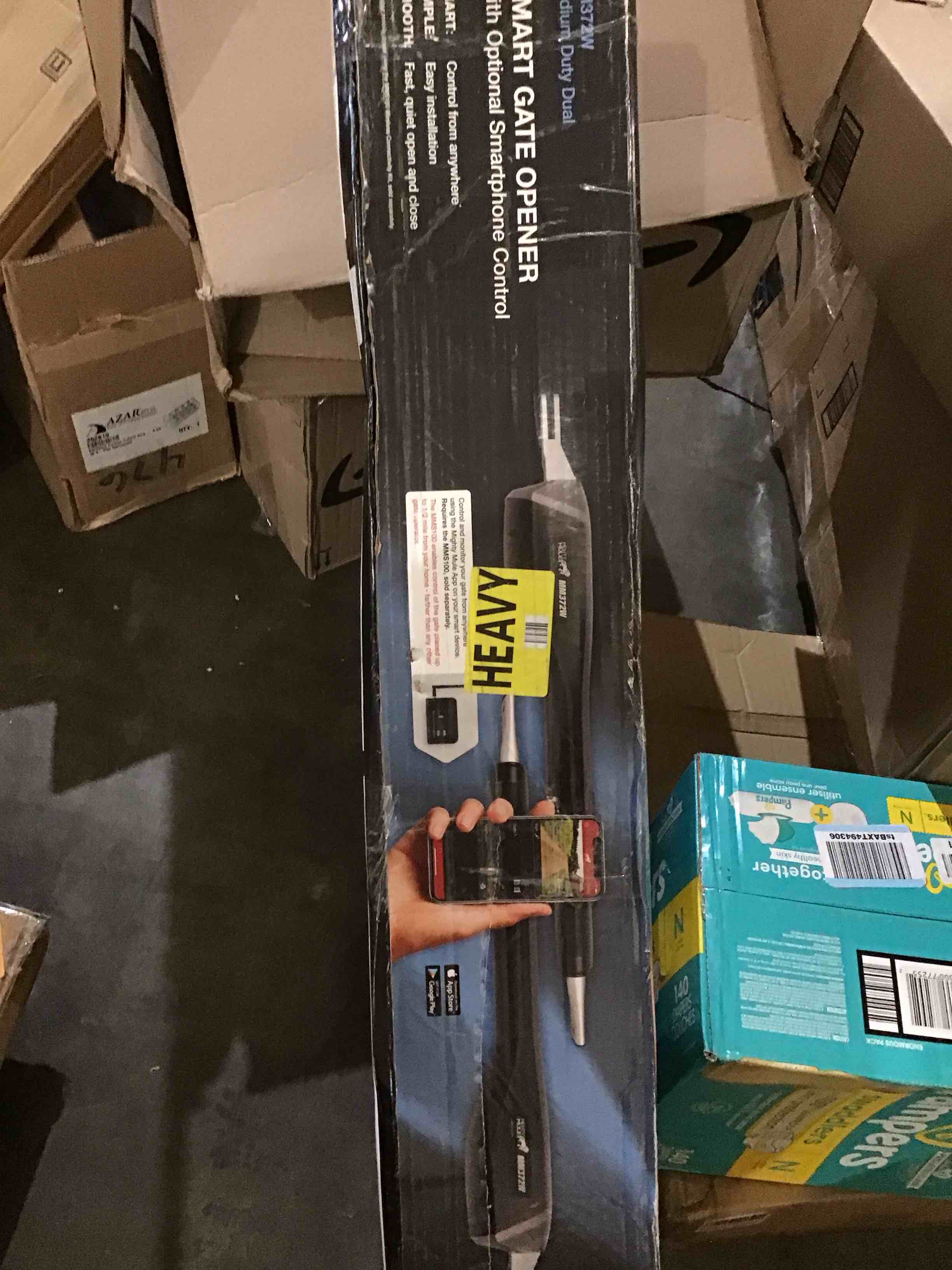 Mighty Mule MM372W Dual Automatic Gate Opener Smart and Solar Ready, Black