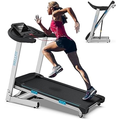 WELLFIT Foldable Treadmill Auto Incline