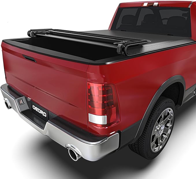 OEDRO Soft Quad Fold Truck Bed Tonneau Cover 