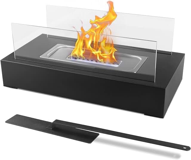 KORNIFUL Tabletop Fire Pit Outdoor Portable Table Top Firepit Indoor Tabletop Fireplace Bowl for Patio Balcony Backyard Livingroom Table Decor Family Dinner Party Valentines Day Decorations for Home