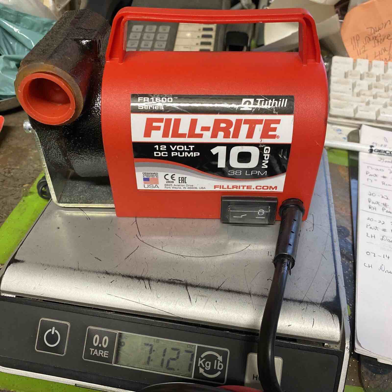Fill-Rite, FR1600 Series, Diesel Fuel Transfer Pump, 10 gpm, 12 Volt DC Pump
