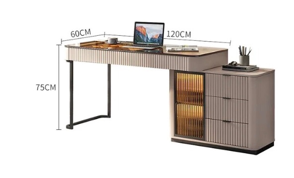 Computer Bedroom Simple Nordic Modern Corner Home Retractable Desk
