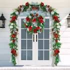 Christmas decor with lights , wreath style 
