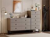 Chrangmay 5 Drawer Dresser for Bedroom,Modern Drawer Chest,5 Chest of Drawer,Tall Storage Dresser Cabinet Organizer Unit with Metal Legs,for Living Room,Hallway,Kids Bedroom,White Crystal White 5 - Drawers Dresser
