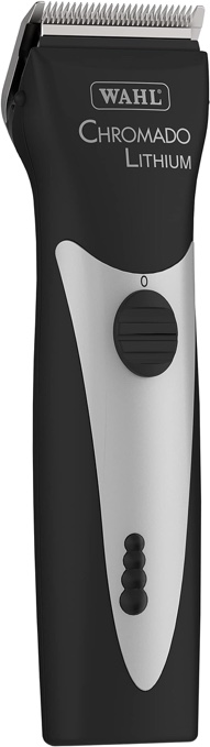 WAHL Professional Animal Chromado Lithium Pet, Dog, Cat & Horse Corded/Cordless Clipper Kit (#41871-0434) - Dog, Cat & Horse Grooming Supplies - Cord/Cordless - Pet Clippers - Black & Silver