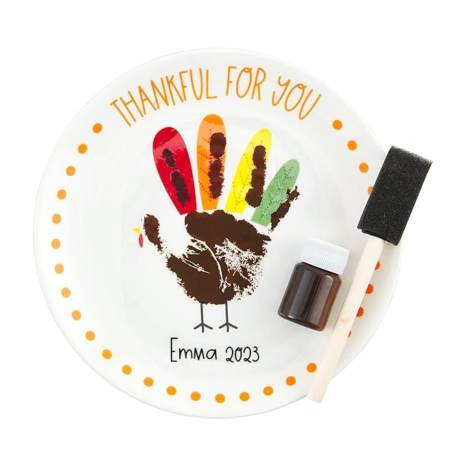 TURKEY HANDPRINT PLATE, 1 Set