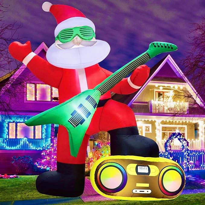 zukakii Christmas Inflatable Decoration Outdoor, 6FT Christmas Blow Up Yard Decorations Build-in LED Lights, Strong Blower Christmas inflatables Clearance Decor Blowups for Indoor Holiday Party
