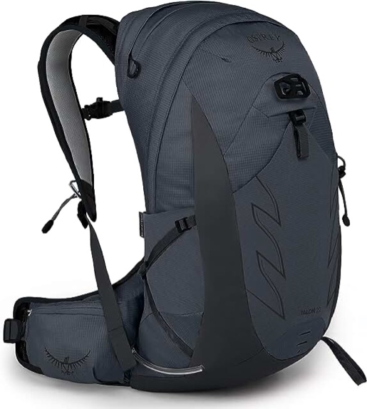 Osprey Talon 22L Men's Hiking Backpack with Hipbelt, Eclipse Grey, Large/X-Large Large/X-Large Eclipse Grey