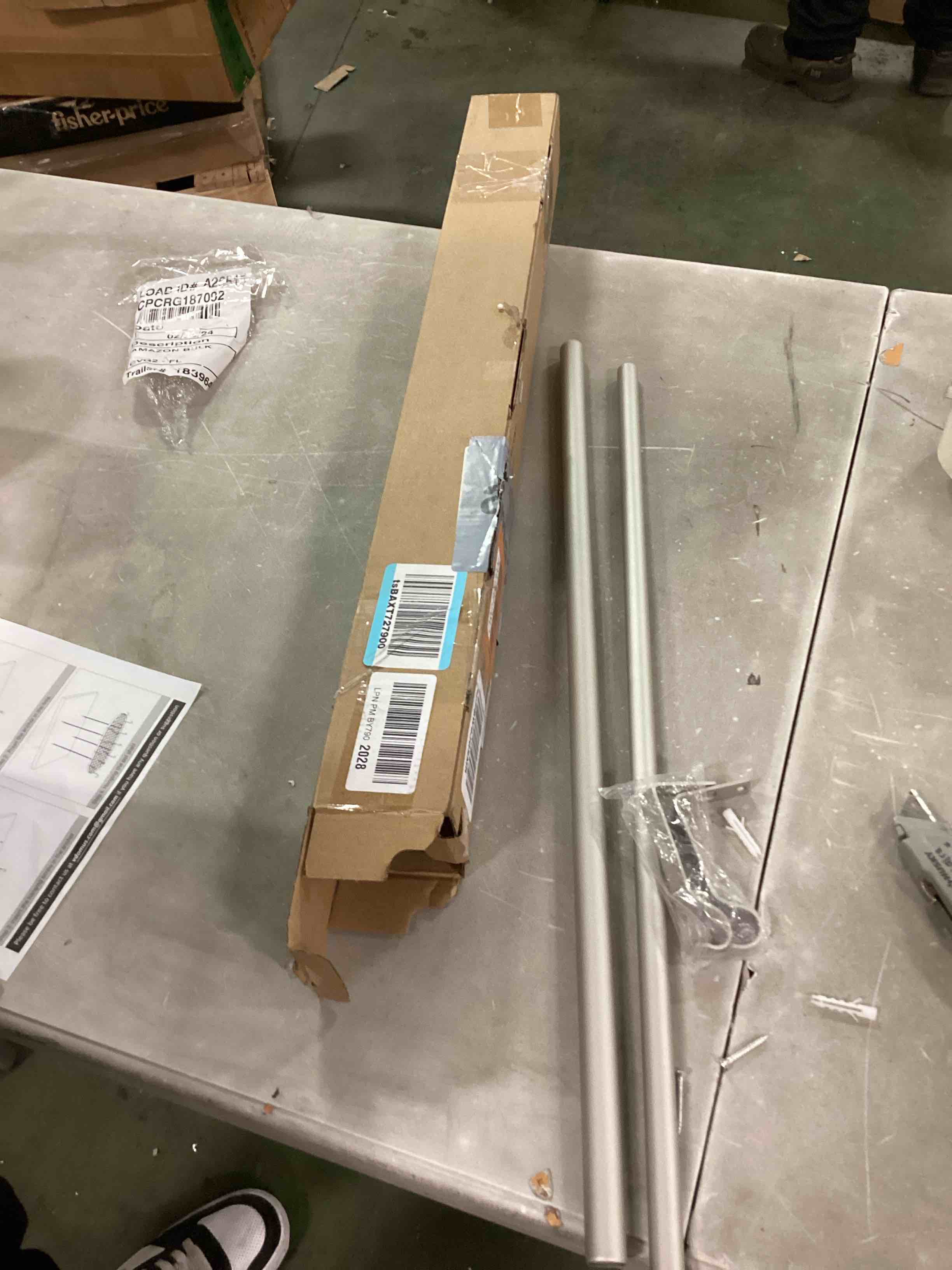 Assortment of Miscellaneous products (May Include cordless shade, curtain rods, retractable baby gate, Led universal linear lamp and more or other use)